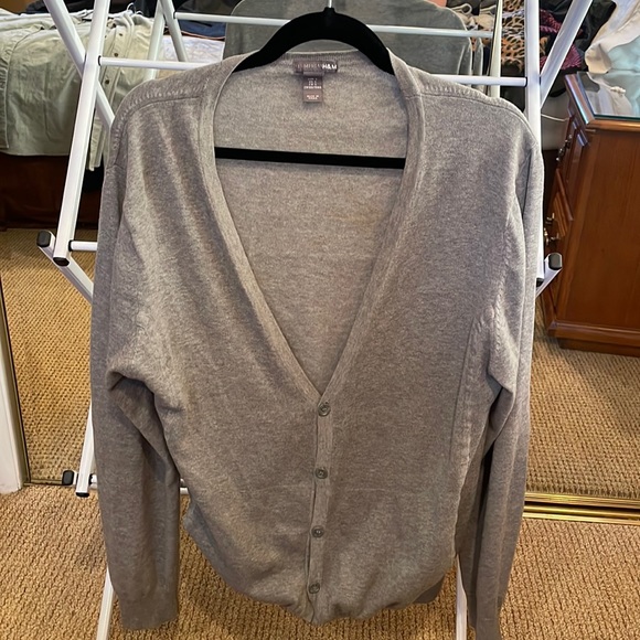 H&M men’s lightweight sweater - gray - Picture 1 of 1